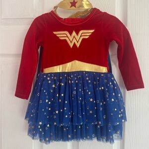 Wonder Woman Kids Costume - Red, Blue, and Gold